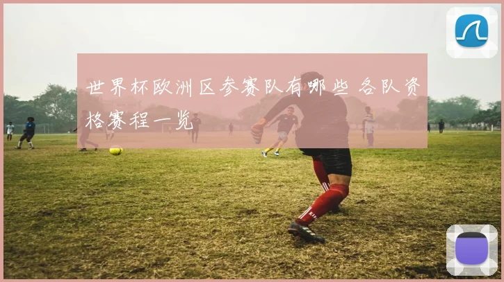 世界杯欧洲区参赛队有哪些 各队资格赛程一览